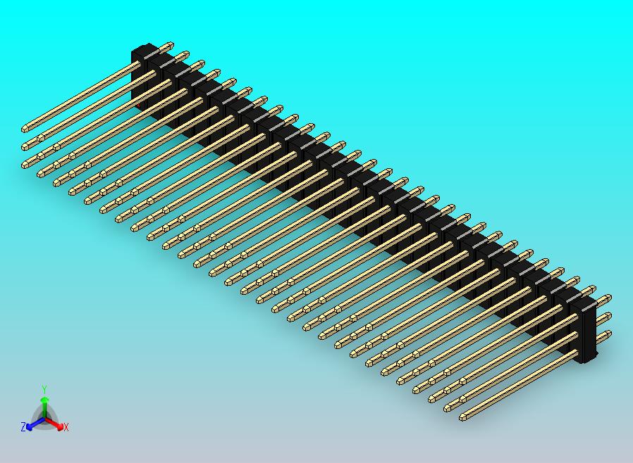 DS1021排针 黑色 3x29p 100mil 类型19 版本1.0.zip