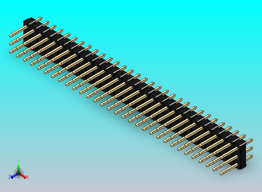 DS1021排针 黑色 3x31p 100mil 类型1 版本1.0.zip