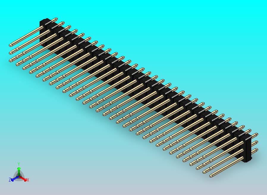 DS1021排针 黑色 3x31p 100mil 类型5 版本1.0.zip