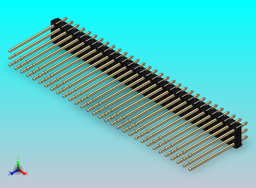 DS1021排针 黑色 3x31p 100mil 类型19 版本1.0.zip