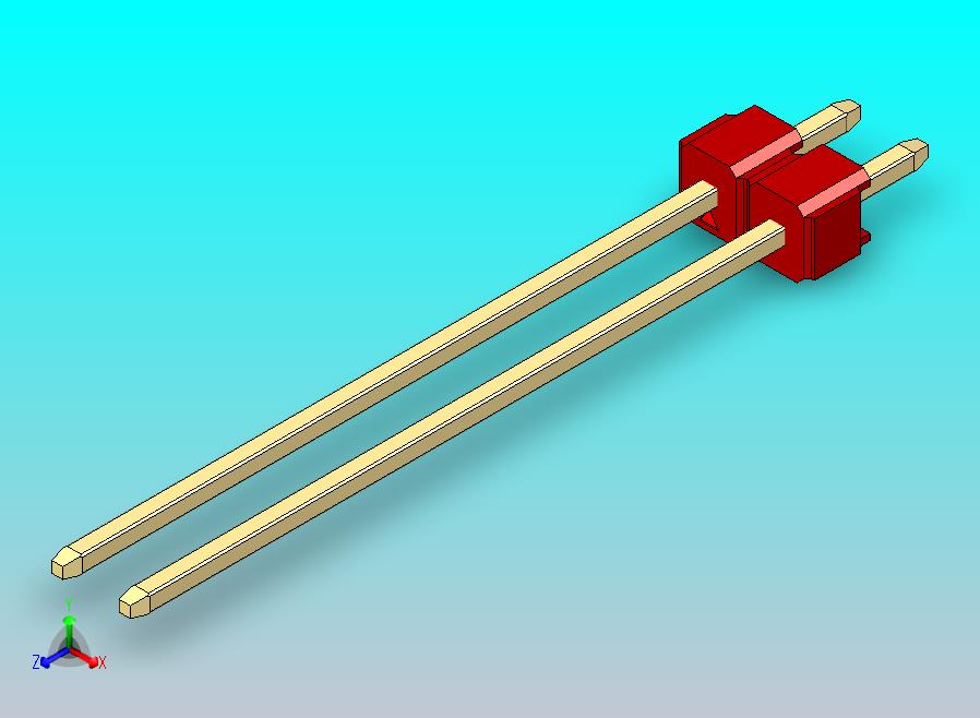 DS1021排针 红色 1x02p 100mil 类型43 版本1.0.zip