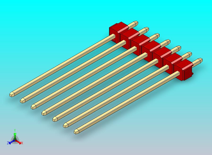 DS1021排针 红色 1x07p 100mil 类型43 版本1.0.zip