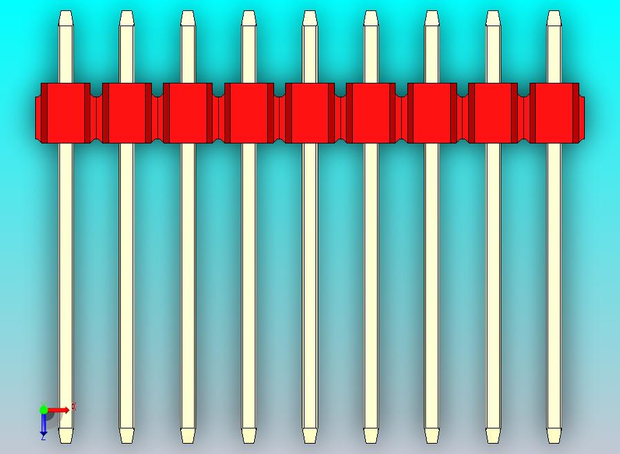 DS1021排针 红色 1x09p 100mil 类型5 版本1.0.zip