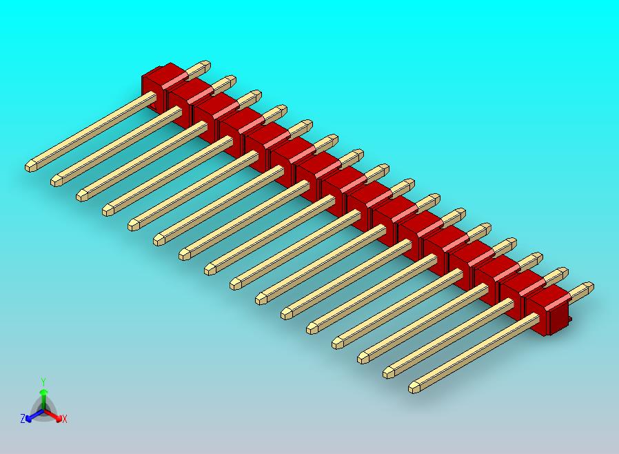 DS1021排针 红色 1x16P 100mil 类型5 版本1.0.zip
