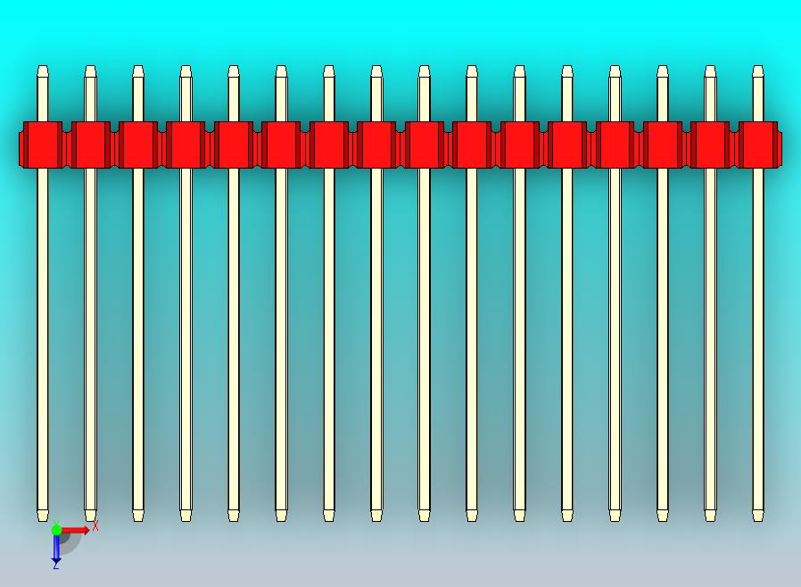 DS1021排针 红色 1x16P 100mil 类型19 版本1.0.zip
