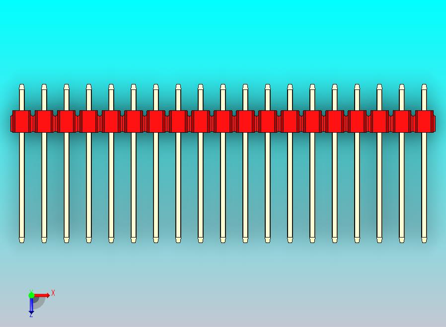 DS1021排针 红色 1x19p 100mil 类型5 版本1.0.zip