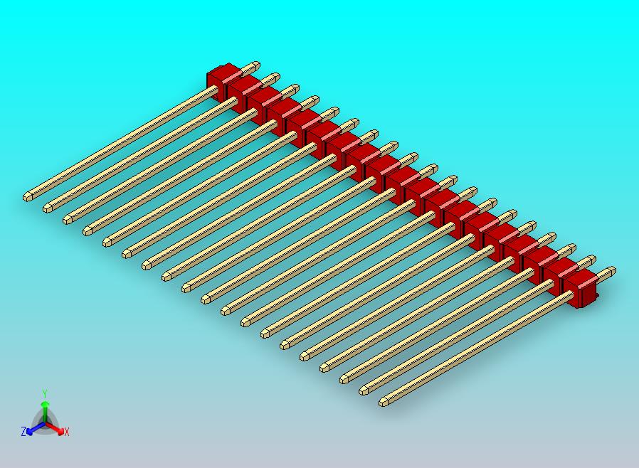 DS1021排针 红色 1x19P 100密 43型 版本1.0.zip