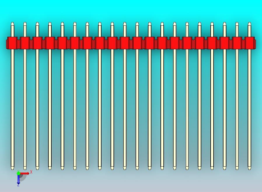 DS1021排针 红色 1x20p 100mil 类型43 版本1.0.zip