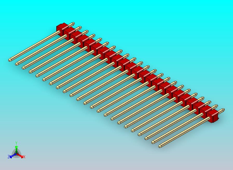 DS1021排针 红色 1x23p 100mil 型号19 版本1.0.zip