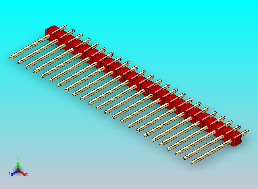 DS1021排针 红色 1x24p 100mil 类型5 版本1.0.zip