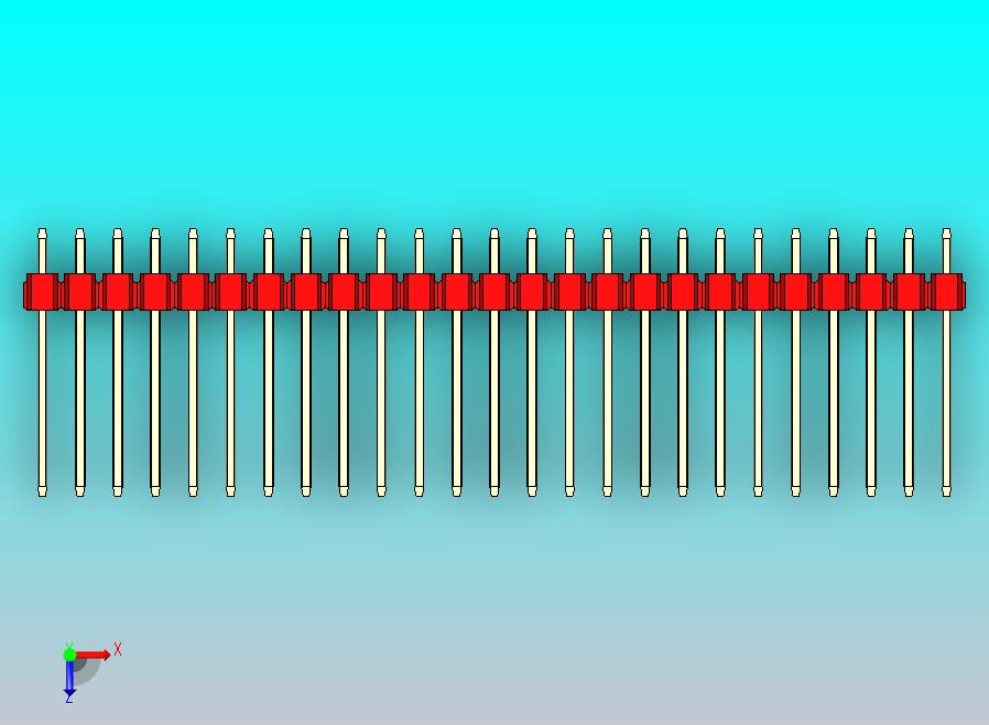 DS1021排针 红色 1x25p 100mil 类型5 版本1.0.zip