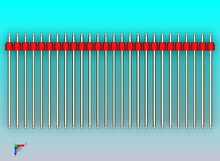 DS1021排针 红色 1x26p 100mil 类型43 版本1.0.zip