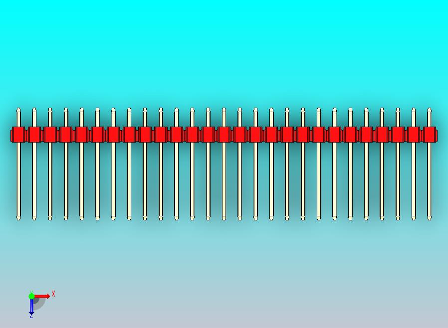 DS1021排针 红色 1x27p 100mil 类型5 版本1.0.zip