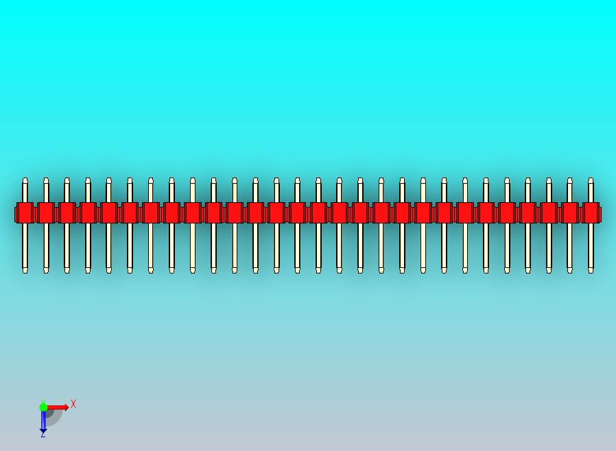 DS1021排针 红色 1x28p 100mil 类型1 版本1.0.zip