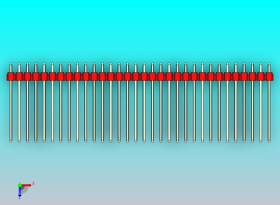 DS1021排针 红色 1x32P 100密尔 类型19 版本1.0.zip