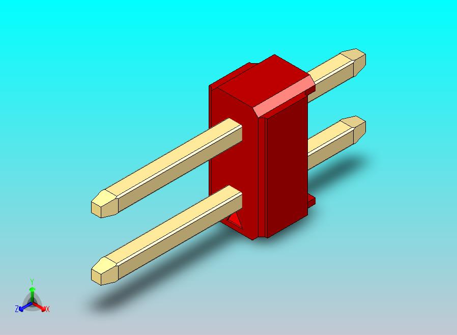 DS1021排针 红色 2x01p 100mil 类型1 版本1.0.zip