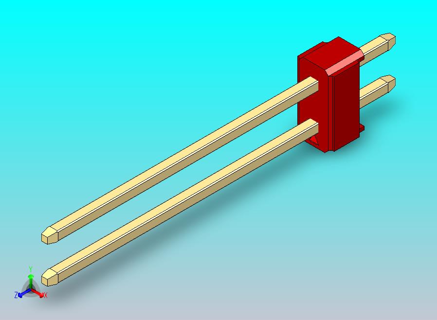 DS1021排针 红色 2x01p 100mil 类型19 版本1.0.zip