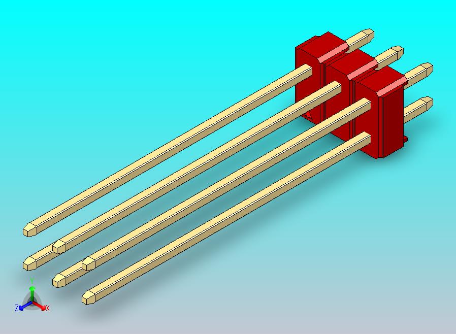 DS1021排针 红色 2x03p 100mil 类型43 版本1.0.zip