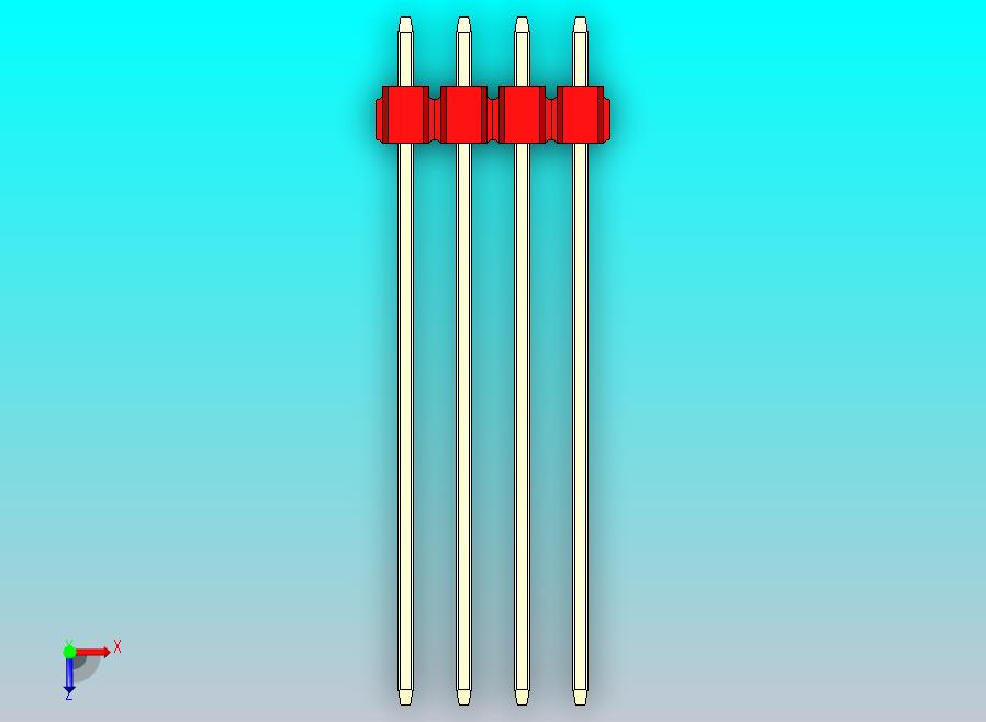 DS1021排针 红色 2x04p 100mil 类型43 版本1.0.zip