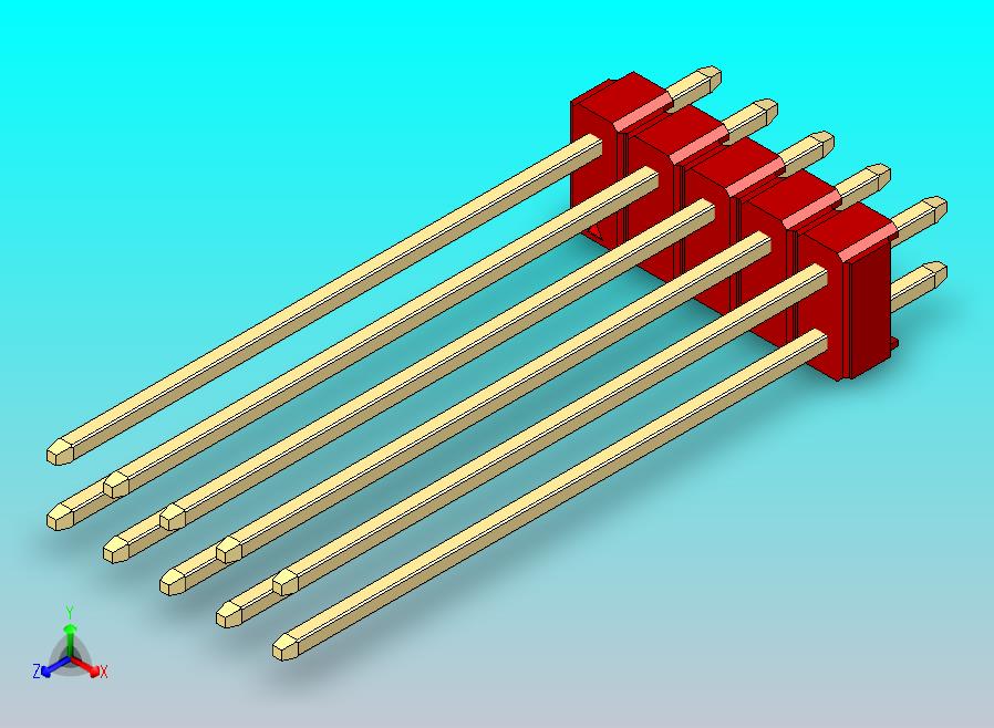 DS1021排针 红色 2x05p 100mil 类型43 版本1.0.zip