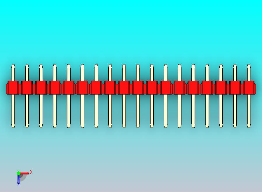 DS1021排针 红色 2x18引脚 100mil 类型1 版本1.0.zip