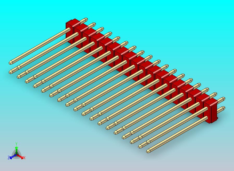 DS1021排针 红色 2x18引脚 100mil 类型19 版本1.0.zip