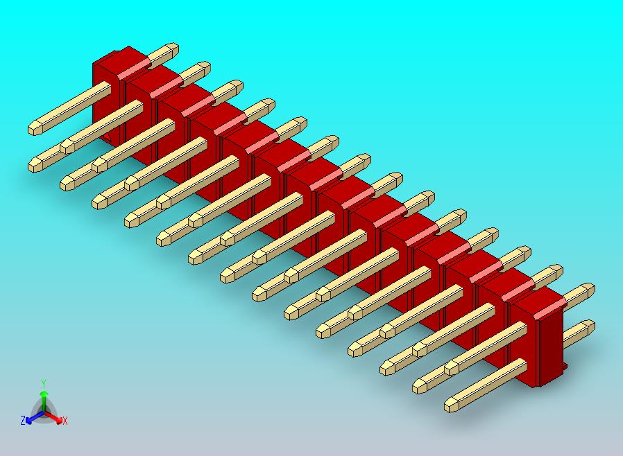 DS1021排针 红色 2x14引脚 100mil 类型1 版本1.0.zip
