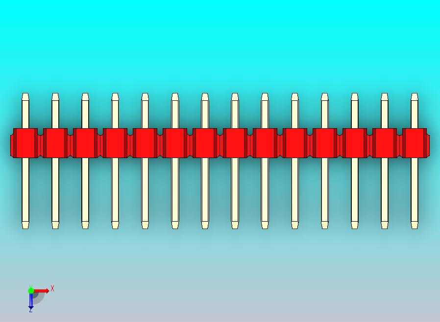 DS1021排针 红色 2x14引脚 100mil 类型1 版本1.0.zip