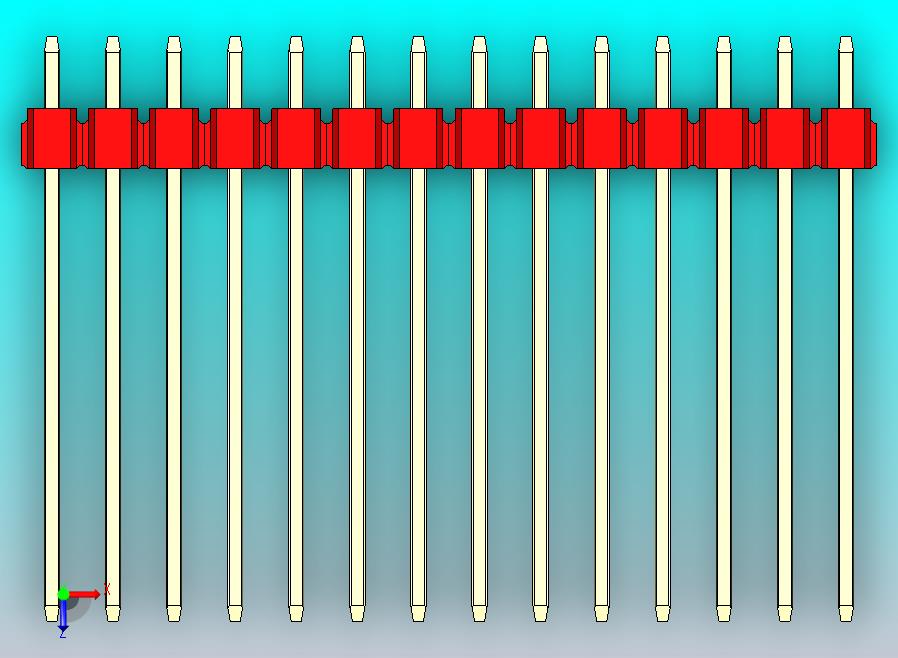 DS1021排针 红色 2x14引脚 100密耳 类型19 版本1.0.zip