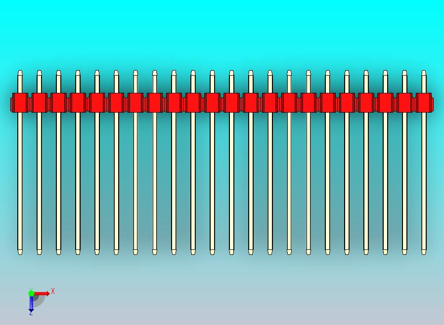 DS1021排针 红色 2x22P 100mil 类型19 版本1.0.zip