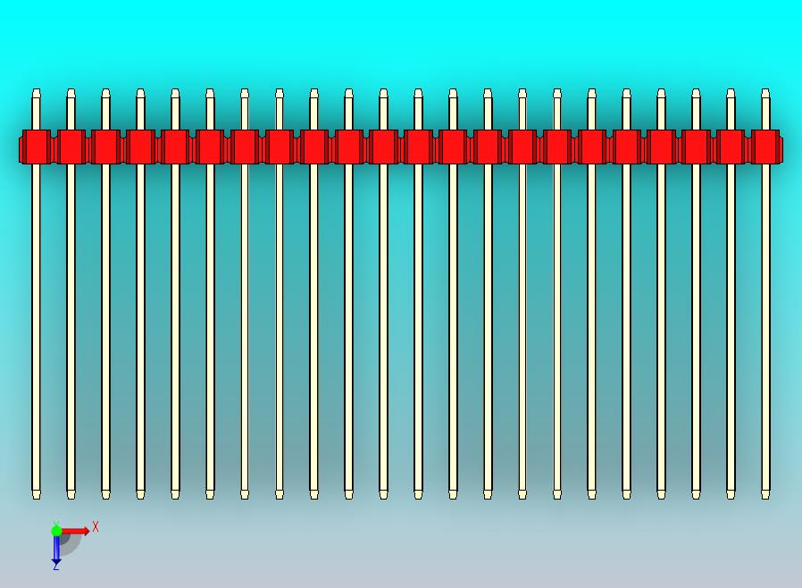 DS1021排针 红色 2x22p 100mil 类型43 版本1.0.zip