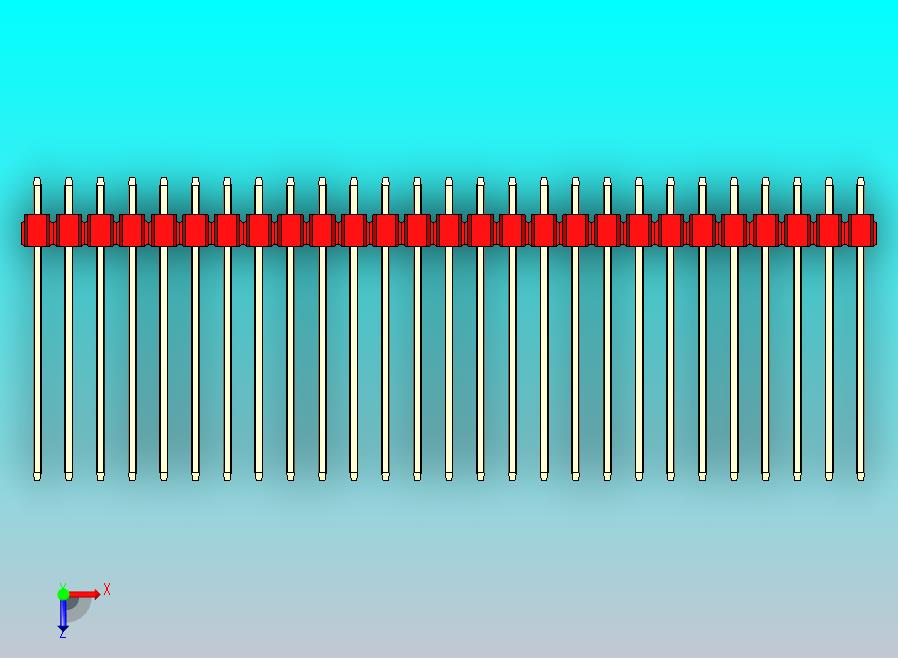DS1021排针 红色 2x27p 100mil 类型19 版本1.0.zip