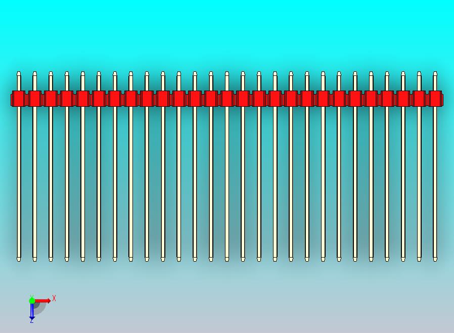 DS1021排针 红色 2x27p 100mil 类型43 版本1.0.zip