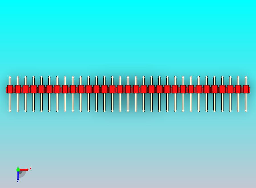 DS1021排针 红色 2x31p 100mil 类型1 版本1.0.zip