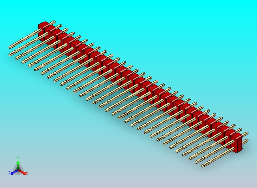 DS1021排针 红色 2x31p 100mil 类型5 版本1.0.zip