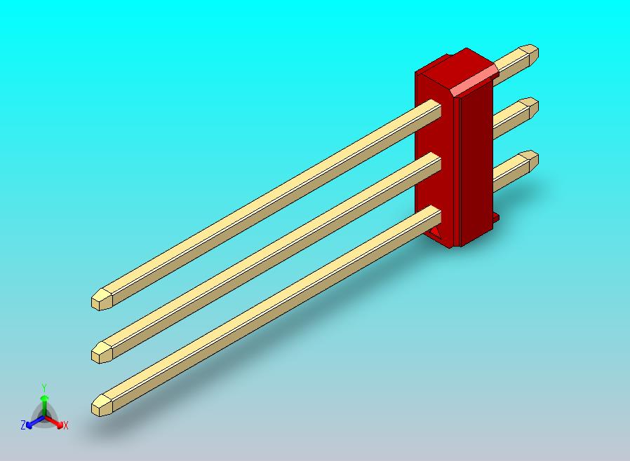 DS1021排针 红色 3x01p 100mil 类型19 版本1.0.zip