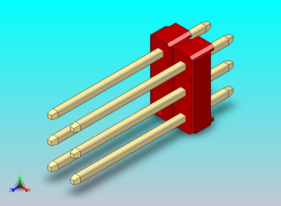 DS1021排针 红色 3x02p 100mil 类型5 版本1.0.zip