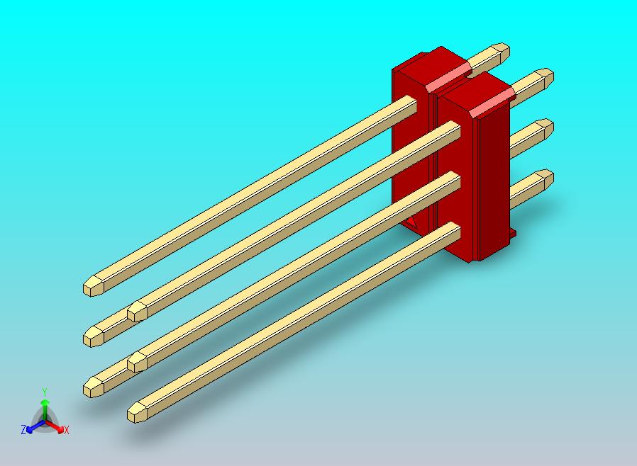 DS1021排针 红色 3x02p 100mil 类型19 版本1.0.zip