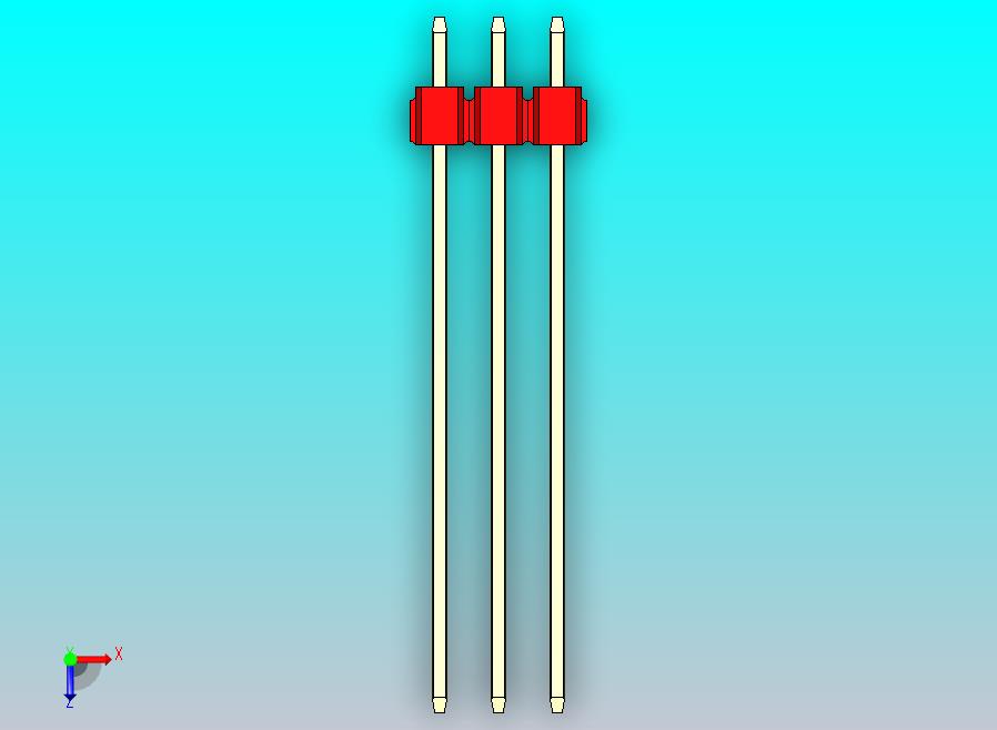 DS1021排针 红色 3x03p 100mil 类型43 版本1.0.zip