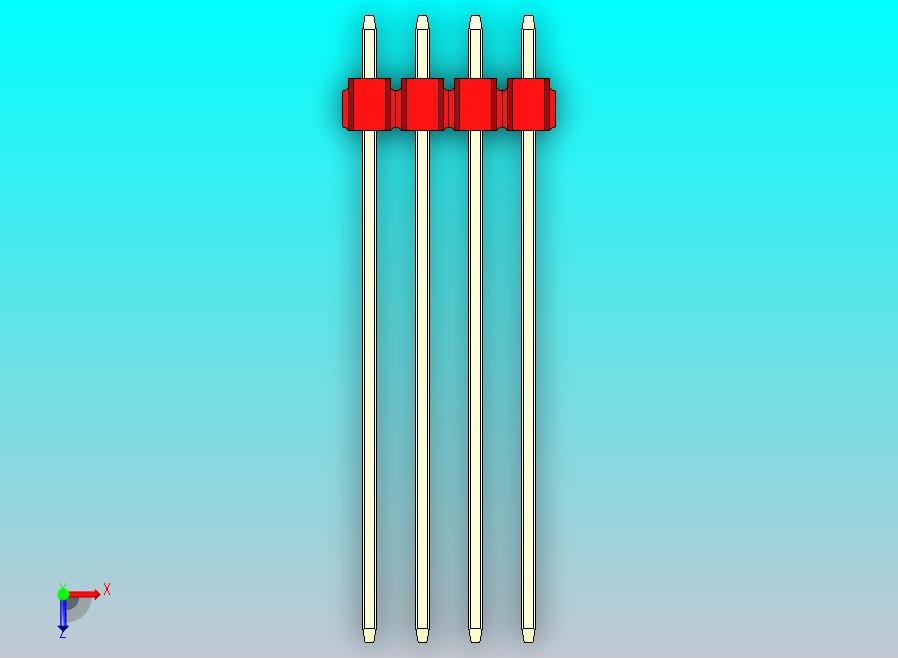 DS1021排针 红色 3x04p 100mil 类型43 版本1.0.zip