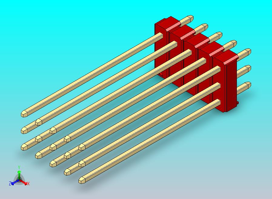 DS1021排针 红色 3x05p 100mil 类型43 版本1.0.zip