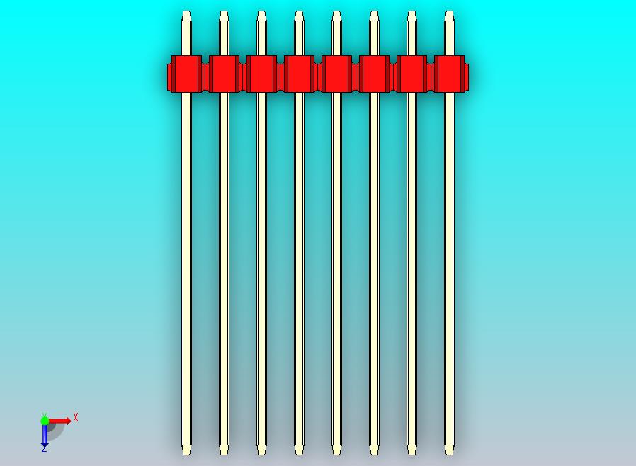 DS1021排针 红色 3x08p 100mil 类型43 版本1.0.zip
