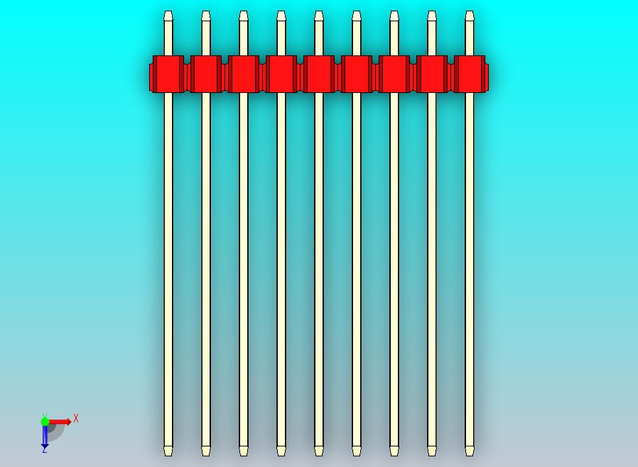 DS1021排针 红色 3x09p 100mil 型号43 版本1.0.zip