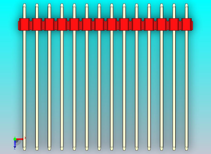 DS1021排针 红色 3x14p 100mil 类型43 版本1.0.zip