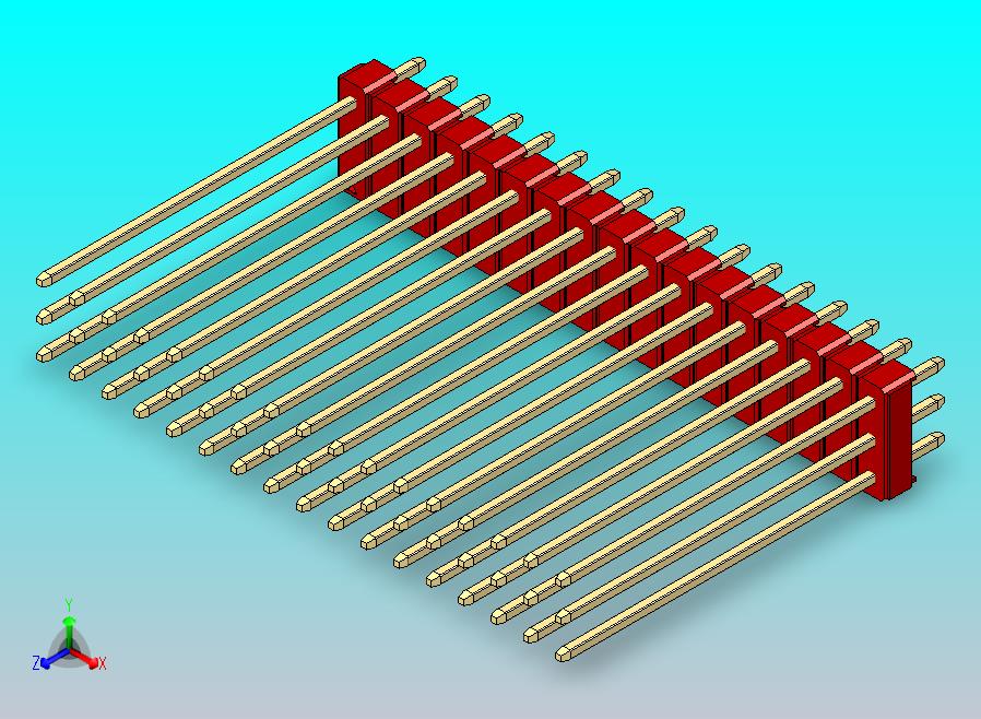DS1021排针 红色 3x17p 100mil 型号43 版本1.0.zip