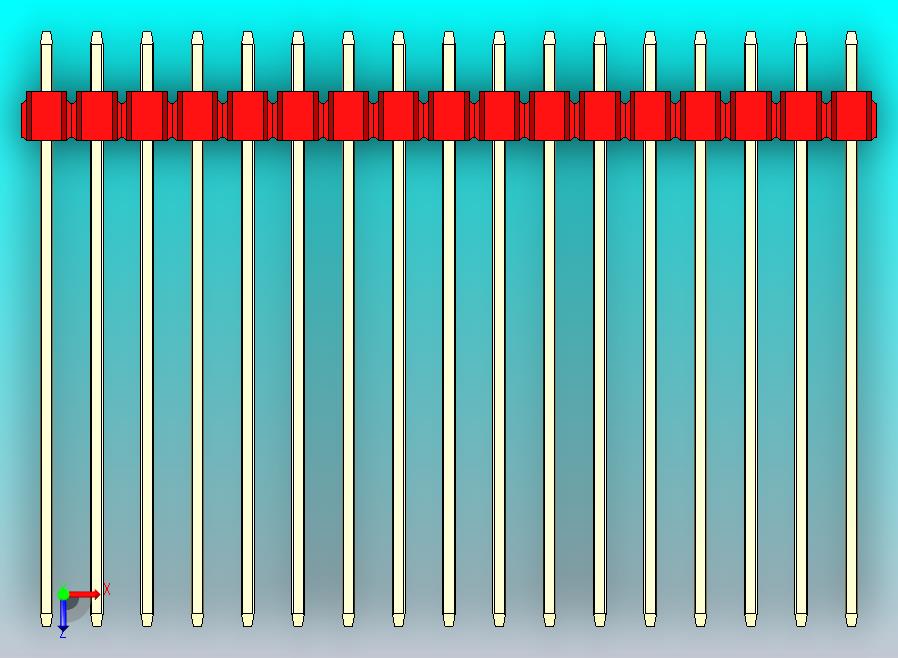 DS1021排针 红色 3x17p 100mil 型号43 版本1.0.zip