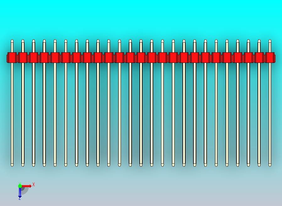 DS1021排针 红色 3x25p 100mil 类型43 版本1.0.zip