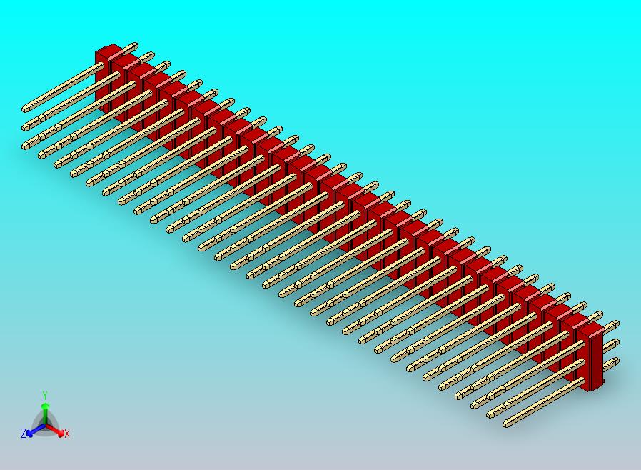 DS1021排针 红色 3x31p 100mil 类型5 版本1.0.zip