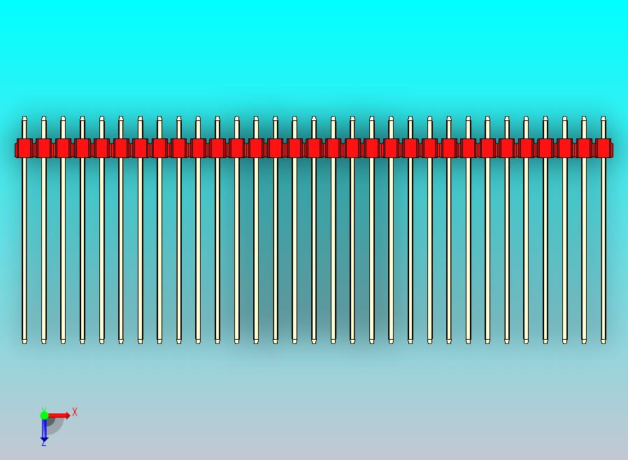DS1021排针 红色 3x31p 100mil 类型43 版本1.0.zip