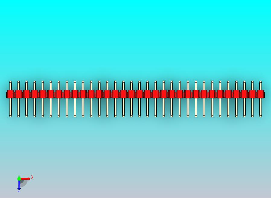 DS1021排针 红色 3x32p 100mil 类型1 版本1.0.zip